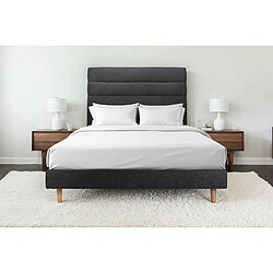 Sommeil de plomb Lit sommier tapissier - Noir pas cher