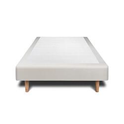 Sommeil de plomb Sommeil-de-plomb Sommier Tapissier Velours - Gris clair 100x200