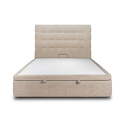 Sommeil de plomb Lit coffre 200x200 - Beige