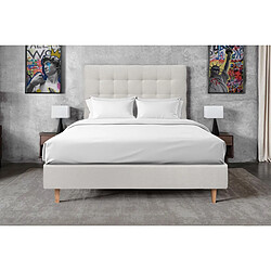 Acheter Sommeil de plomb Tête de lit capitonnée velours - Gris clair