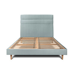 Lit Sommeil de plomb - 140x190 cm - Gris bleuté