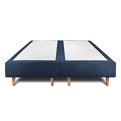 Avis Sommeil de plomb Lit 2 places tapissier - Bleu