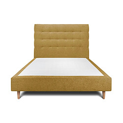 Sommeil de plomb Lit avec sommier tapissier - Jaune