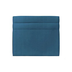 SOMMEIL DE PLOMB Tête de lit Velours - Bleu 140 cm