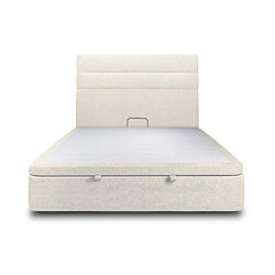 Lit coffre Sommeil de plomb - 200x200 cm - Beige clair
