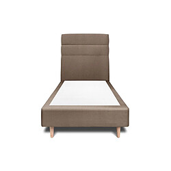 Sommeil de plomb Lit 90x190cm avec tête de lit lignes velours