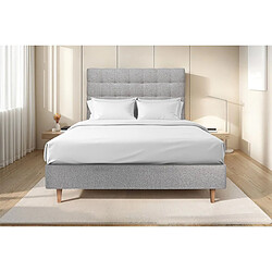 Acheter Sommeil de plomb Tête de lit capitonnée - Gris