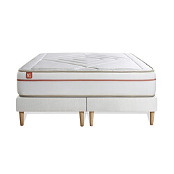Marmottes & Co MarmottesetCo LE PAISIBLE 160x200 cm - Matelas BioVisco et Sommiers