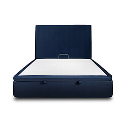 Sommeil de plomb Lit coffre 2 places - Bleu Lit coffre d'appoint - pour 2 personnes - sommier coffre - coloris bleu