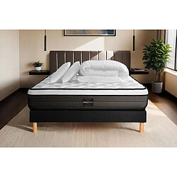 Prestige literie PRESTIGE-LITERIE Suite - Pack Literie - 160x200 cm - Noir