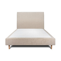 Lit Sommeil de plomb - 140x200 cm - Beige brun