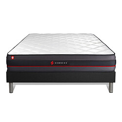 Avis Somness Ensemble 140x190 matelas REGEN + sommier noir