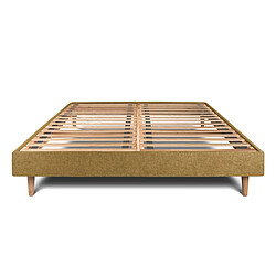 Sommeil de plomb Sommier Kit Tissu Jaune 160x200 H29cm