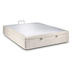 Sommeil de plomb Sommier coffre tissu - Beige
