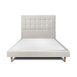 Sommeil de plomb Lit 2 places 160x200 - Gris clair