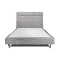 Sommeil de plomb Lit tapissier - Gris Lit d'appoint - sommier tapissier - coloris gris