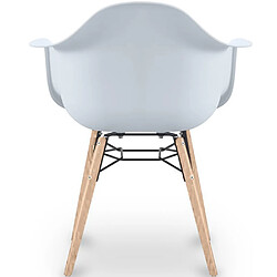 ICONIK INTERIOR Chaise de Salle à Manger Design Scandinave - Pieds en Bois - Nordika Jaune pas cher
