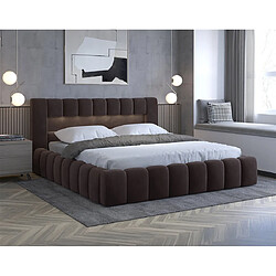 Bestmobilier Cleo 160x200 cm - Marron