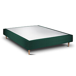 Avis Sommeil de plomb Lit double tapissier - Vert
