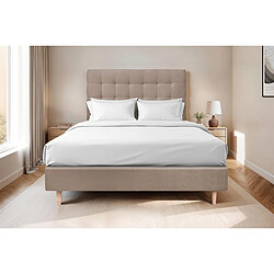 Acheter Sommeil de plomb Tête de lit capitonnée - Taupe