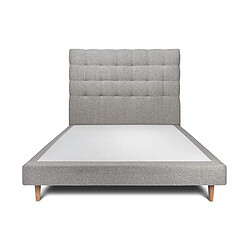Lit Sommeil de plomb - 140x190 cm - Gris