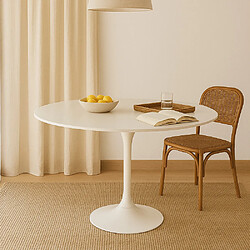 ICONIK INTERIOR Table à Manger Ronde - 120 cm - Tulip Noir