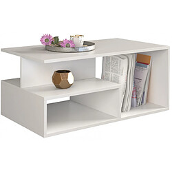 Vivaldi - Table basse Primo - Blanc - 90 cm