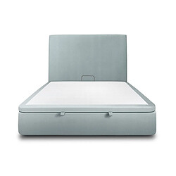 Sommeil de plomb Lit coffre 140x200 - Bleu gris