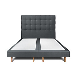 Sommeil de plomb Lit sommier tapissier - Anthracite