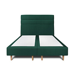 Sommeil de plomb Lit tapissier 2 places - Vert