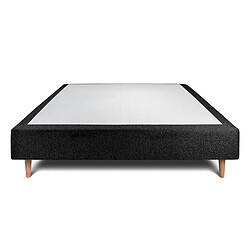 Sommeil de plomb Sommier Tapissier Bouclette noir 140x200 H35cm