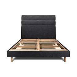 Lit Sommeil de plomb - 150x190 cm - Noir