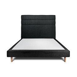 Lit Sommeil de plomb - 140x190 cm - Noir