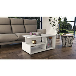 Vivaldi - Table basse Primo - Blanc - 90 cm