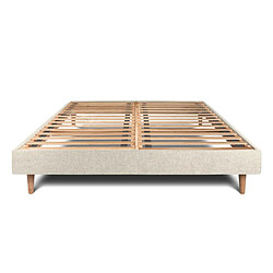 Sommeil de plomb Sommier Kit Tissu - Beige clair 140x200 cm