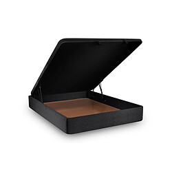 Avis Sommeil de plomb Lit coffre 2 places - Noir