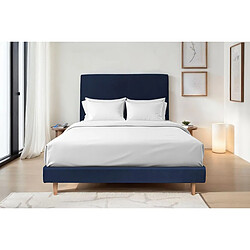 Sommeil de plomb Lit 2 places - Bleu pas cher