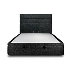 SOMMEIL DE PLOMB Lit Coffre 140x190 - Noir