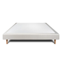 Sommeil de plomb Sommier tapissier 140x200 - Gris clair