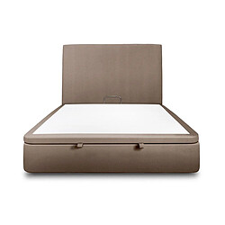 Sommeil de plomb Lit coffre 2 places - Taupe