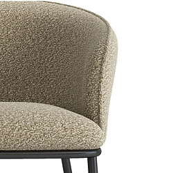 Acheter Moloo ALVIN-Fauteuil de table en tissu Bouclé Grège