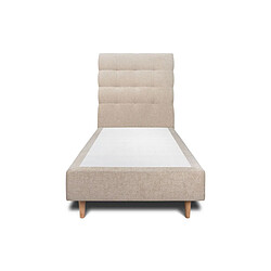 Sommeil de plomb Sommeil-de-Plomb Lit 90x190cm - Beige brun tissu