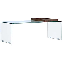 Venture Home Table basse en verre Telemark