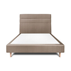 Lit Sommeil de plomb - 135x190 cm - Taupe
