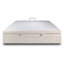 Sommeil de plomb Sommier coffre tissu - Beige
