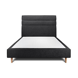 Sommeil de Plomb Lit 135x190 cm - Tissu Noir