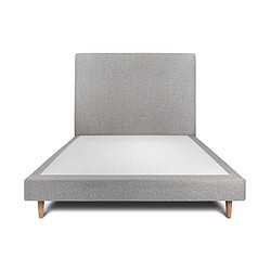 Sommeil de plomb Lit 2 places 140x200 - Gris