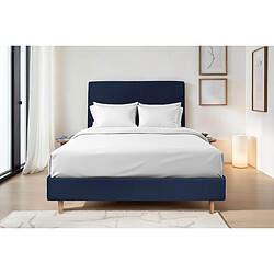 Acheter Sommeil de plomb Tête de lit Tapissée - Velours Bleu L 140 cm