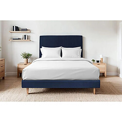 Sommeil de plomb SOMMEIL-DE-PLOMB Sommier Kit Velours Bleu 140x200 pas cher