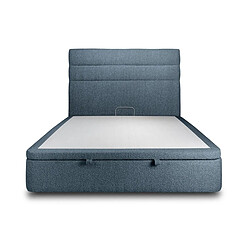 Lit coffre Sommeil de plomb - 200x200 cm - Bleu